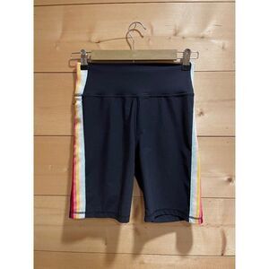 Spiritual Gangster Colorful Side Striped Biker Shorts Womens Medium